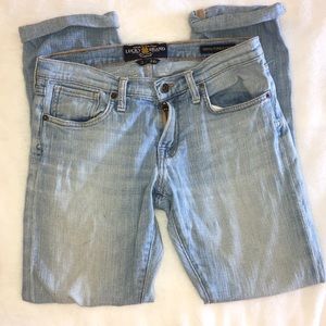 Lucky Brand Light Wash Sienna Tomboy Crop Sz 2